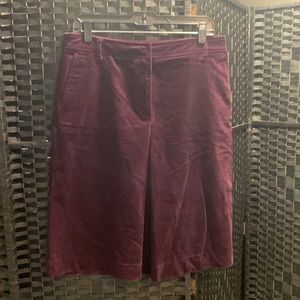 Talbots sz 10 velvet skirt, deep purple